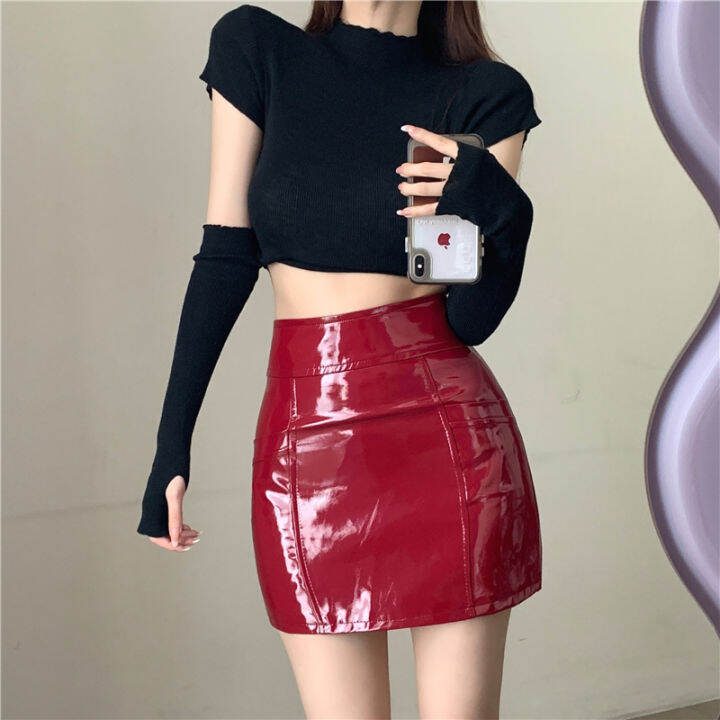 Tổng hợp hơn 90 chân váy da màu đỏ mới nhất  Starkid