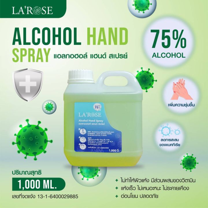 สเปรย์แอลกอฮอล์-75-กลิ่นหอม-สีเขียว-กลิ่นเปเปอร์มิ้นต์หอมน่าใช้-ฆ่าเชื้อโรคได้-99-99-แบบน้ำ-ขนาด1000-ml