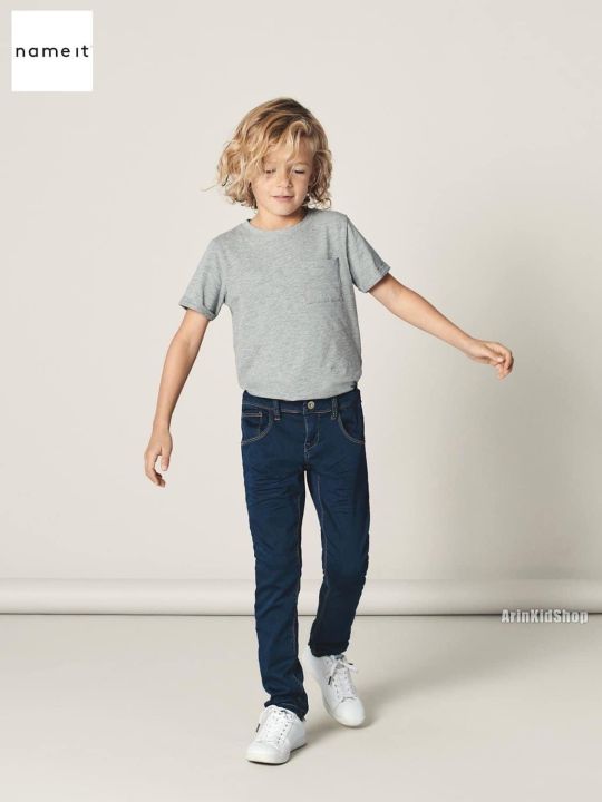 กางเกงยีนส์เด็กชาย-name-it-แท้-กางเกงเด็ก-กางเกงยีนส์ขายาว4-12ขวบ