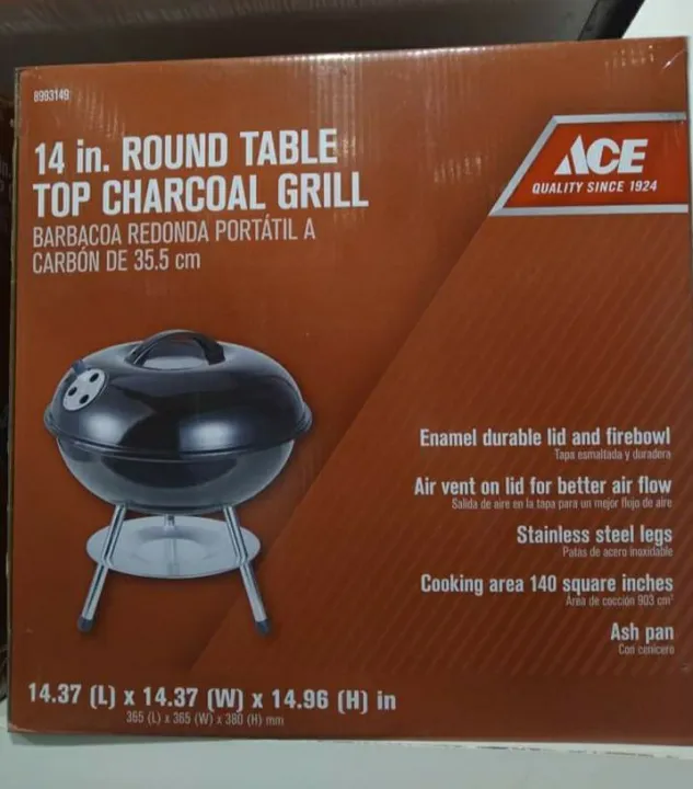 14 inch ROUND TABLETOP CHARCOAL GRILL Lazada PH