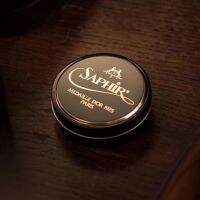 Saphir Médaille dOr Pâte de Luxe แวกซ์ขัดรองเท้าคุณภาพเยี่ยม นำเข้าจากฝรั่งเศส สีดำ ขนาด 50 ml สูตรเงาที่สุดในโลกที่แชมป์ขัดรองเท้าระดับโลกเลือกใช้