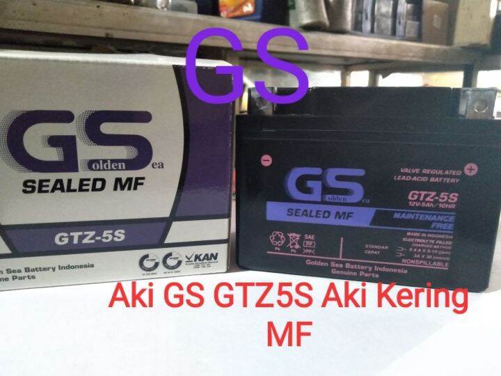 Aki GS Motor Yamaha Jupiter MX New GTZ GTZ5S Aki Kering MF | Lazada ...