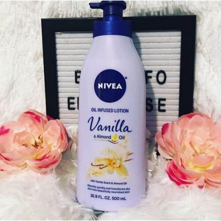 Nivea Vanilla & Almond Oil Lotion (500 ml) Lazada PH