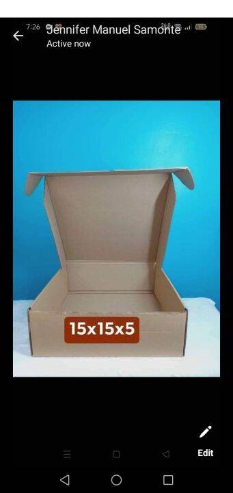Mailer Box 15 X 15 X 5 Cm Lazada PH