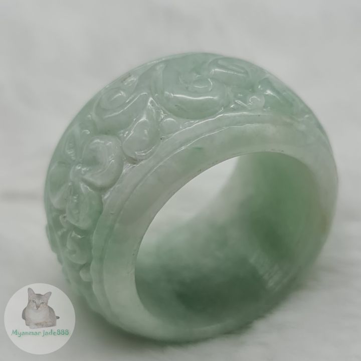 แหวนหยกพม่า-หยกแท้-jadeite-type-a-ไซส์-68-3