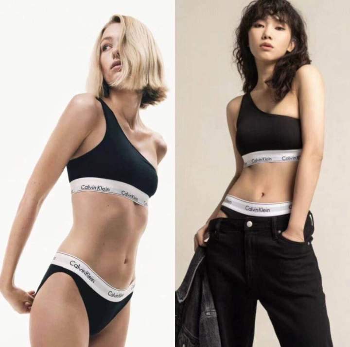 moda-shop-ck-ชุดเซ็ตเสื้อชั้นในสปอร์ตบราและกางเกงในผู้หญิง-sportbra-and-underware-calvinklein
