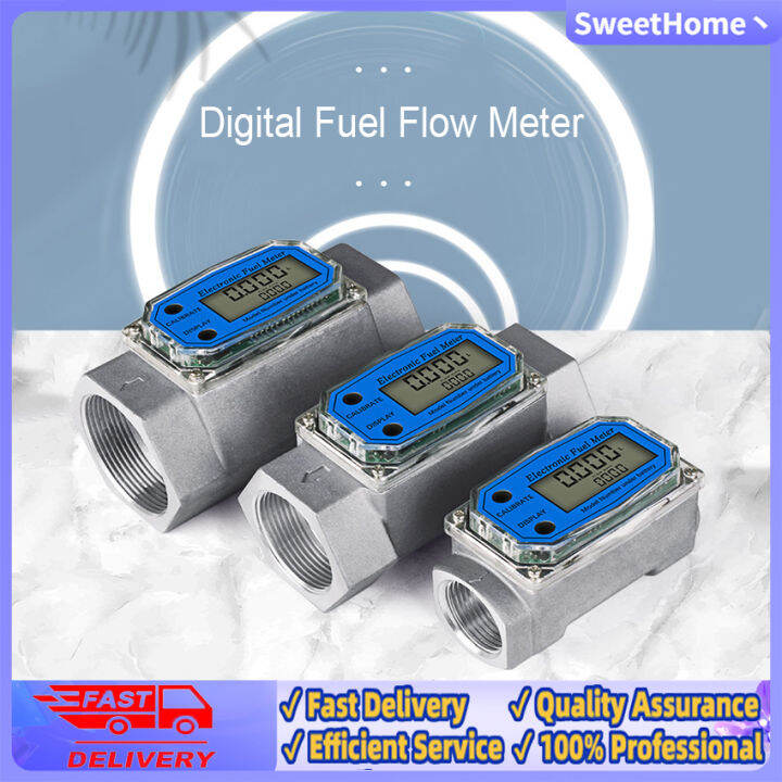 ⚡️Digital Fuel Flow Meter Car Gasoline Methanol Water Flow Meter