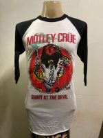 เสื้อวง แขนสามส่วน MOTLEY CRUE สไตล์วินเทจ