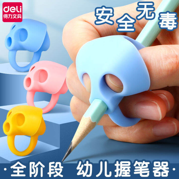 Deli Pencil Grip Brace Kindergarten Beginner Writing Pupils' Pencil Pen ...