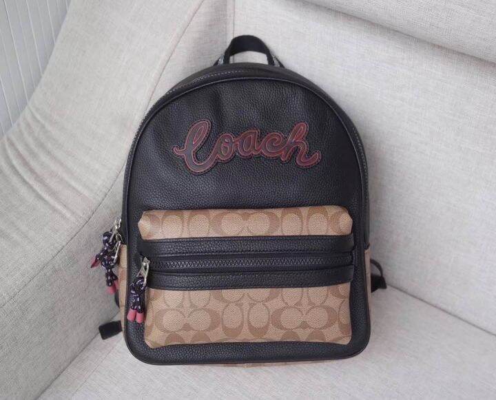 COACH F76747 VALE BACKPACK WITH SIGNATURE Lazada.co.th
