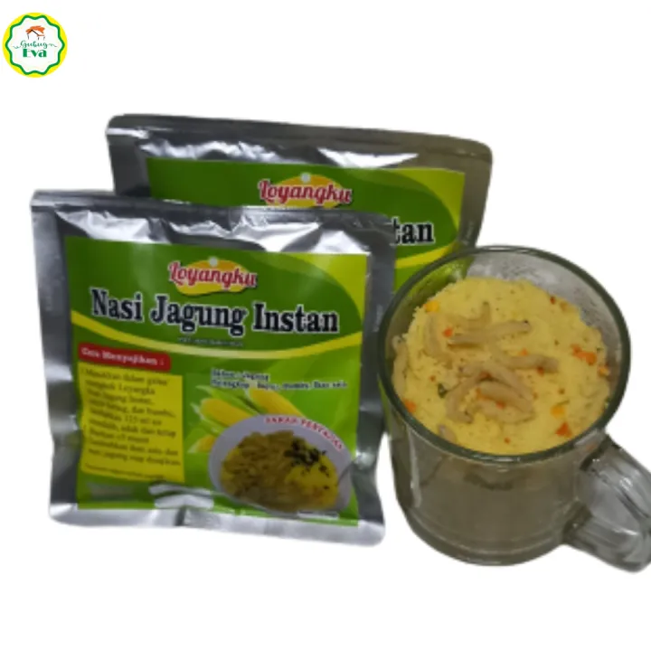 Nasi Jagung Instan Loyangku Siap Seduh Lengkap Sayur Dan Lauk Lazada