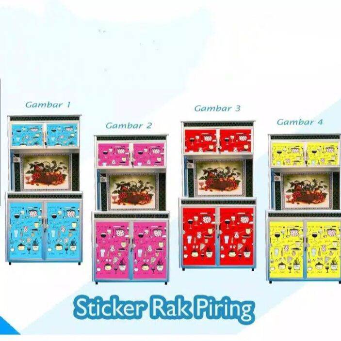 Sticker Di Rak stiker rak piring lunch diner (stikernya) | Lazada Indonesia