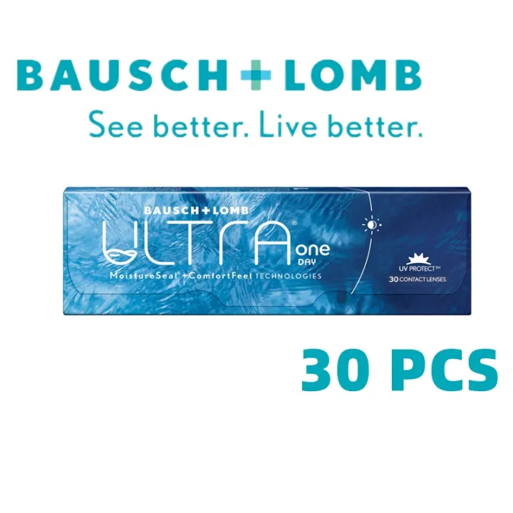 B&L Ultra One Day Daily Soft Silicone Contact Lens 30pcs | Lazada