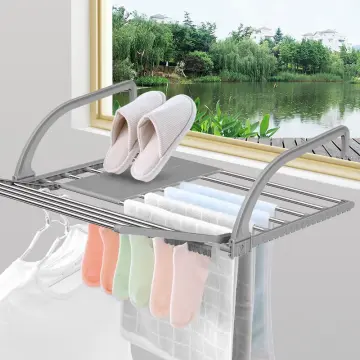 Window Frame 8 HOLE Hanging Drying Rack Rotating Buckle Plastic