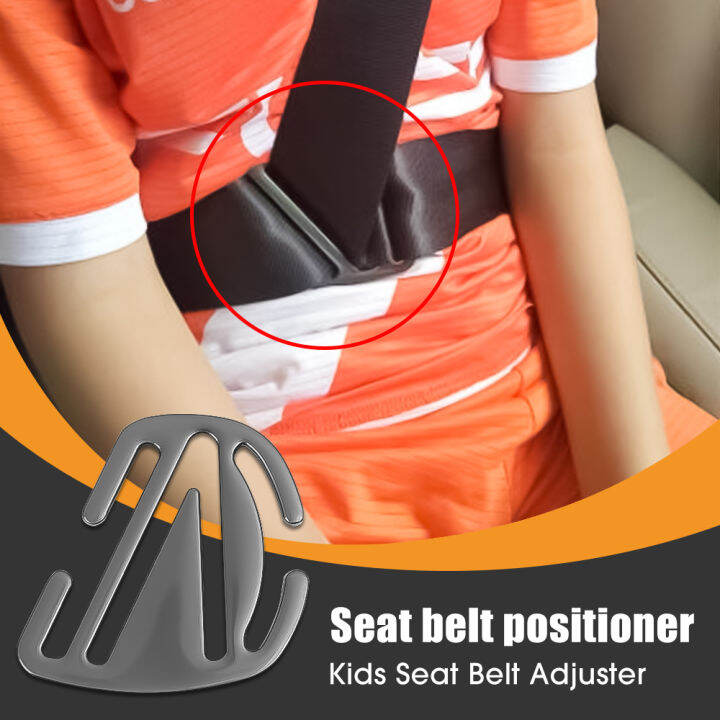 Safety Seat Belt Adjuster AntiNeck Belt Positioner Stopper Shoulder Guard Buckle Kids Safety