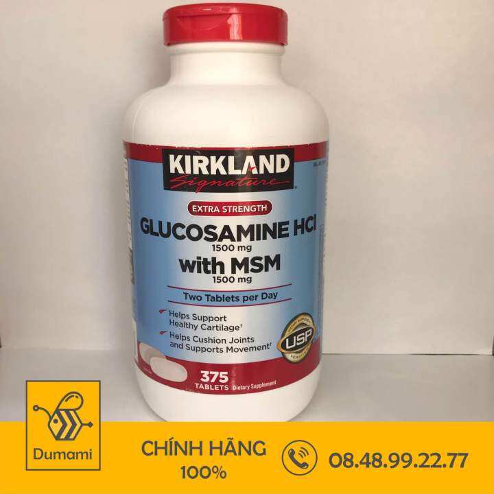 Glucosamine Hcl 1500Mg Kirkland With Msm 1500Mg Là Viên Uống Bổ Xương