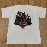 HARLEY DAVIDSON TAZMANIA  เสื้อลายการ์ตูน เสื้อวง เสื้อทัวร์ เสื้อลายฮาเล่ย์แทสมาเนีย