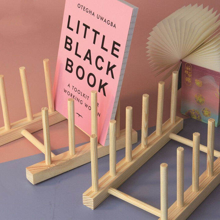 Solid Wood Wallet Rack Book Stand Book Rack Book Rack Desktop Storage