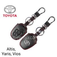 ซองหนังหุ้มกุญแจ Toyota vios yaris 3ปุ่ม