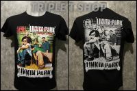 เสื้อยืดคอกลม สกรีนลายวง LINKIN PARK