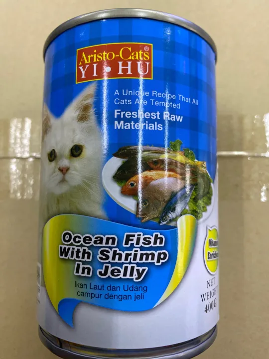 Cat food ocean fish with shrimp in jelly 400g Lazada PH