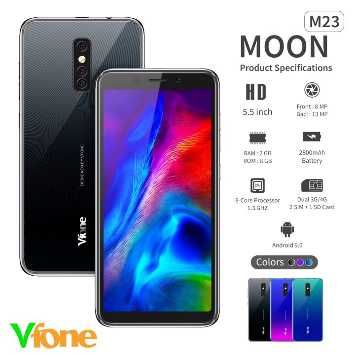 โทรศัพท์มือถือราคาถูก-ล้างสต็อค-smart-phone-vfone-moon-m23-แบตอึดทนนาน-ดู-tiktok-youtube-ได้สบายๆ