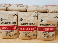 แป้งขนมปังเกาหลี Sunset Red Bread Flour แป้งขนมปัง กระสอบ 22.5 กิโลกรัม