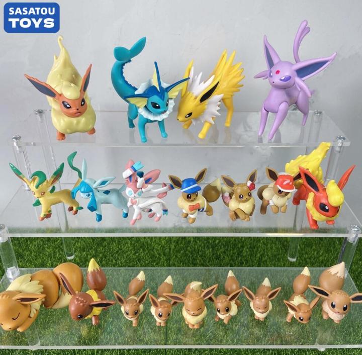 Pokemon Eevee Family Figure Toys Model Collection Eevee Action Toys for  Children Birthday Gifts