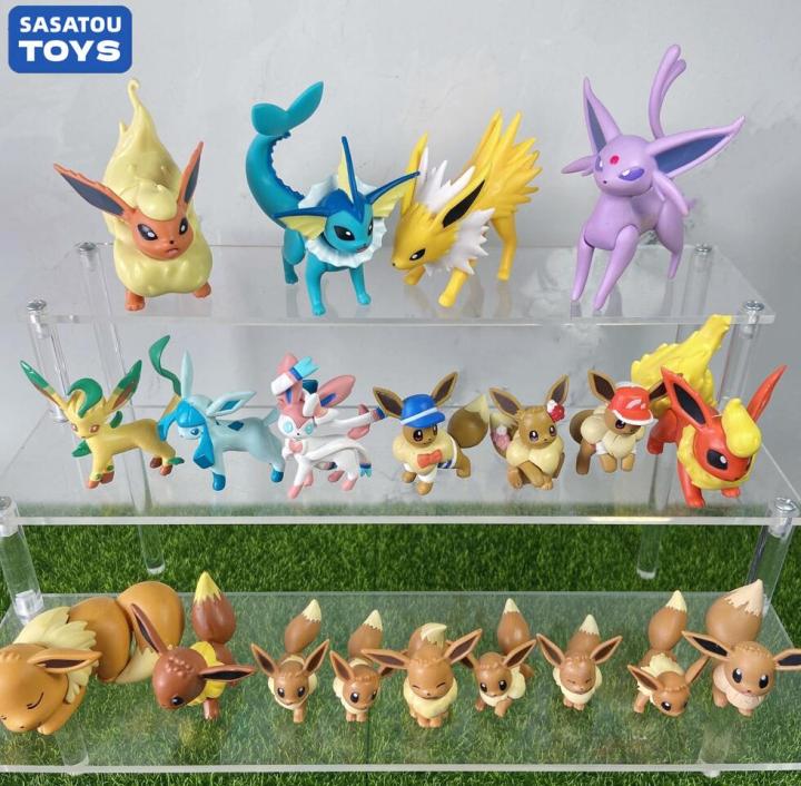 Pokemon Eevee Family Figure Toys Model Collection Eevee Action