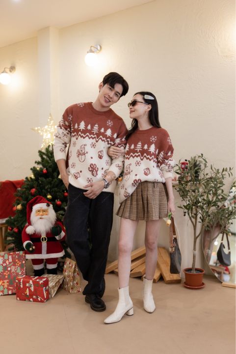 vsm-couple-3g109-เสื้อคู่รัก-ชุดคู่รัก-เสื้อกันหนาวคู่-เสื้อไหมพรมคู่-ชุดไปเที่ยว-ชุดถ่ายพรีเวดดิ้ง