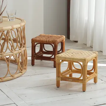 Short rattan online stool