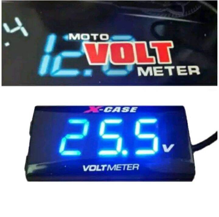 volt meter aki motor 12v voltmeter digital volt meter aki motor