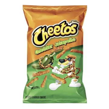 Cheetos Crunchy Cheddar Jalapeno Cheese Flavored Snacks, 2 Ounce (Pack of  64)