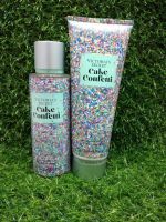 Cake Confetti Victoria ‘s Secret Body Mist  โลชั่นน้ำหอม สเปร์น้ำหอมVictoria  2ขวดจ้า