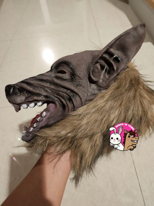 พร้อมส่ง-หน้ากากแฟนซี-หน้ากากหมาป่า-wolf-mask