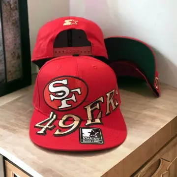 49ers black snapback hat