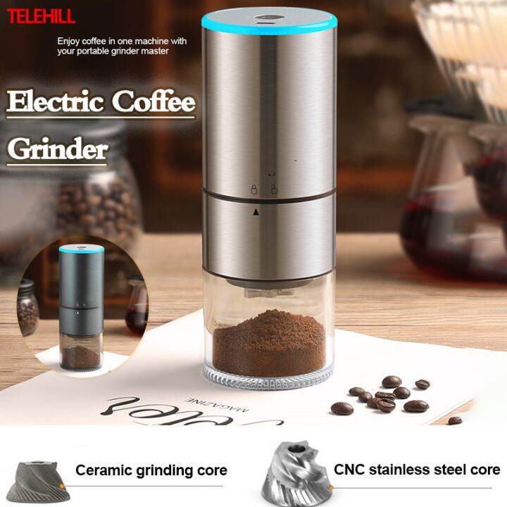 Electric Coffee Grinder TypeC Charging Portable Automatic Coffee Beans