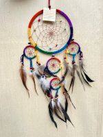 Dream Catcher ตาข่ายดักฝันสีรุ้ง เส้นผ่าศูนย์กลาง 16 ซม