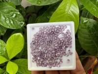 CZ เพชรรัสเซีย สี อเมทิสต์  ทรงกลมขนาด (3.50 มิล 100 เม็ด )...AMETHYST ROUND CUT SIZE(3.50MM ..100PCS)..Cubic zirconia American diamond stone