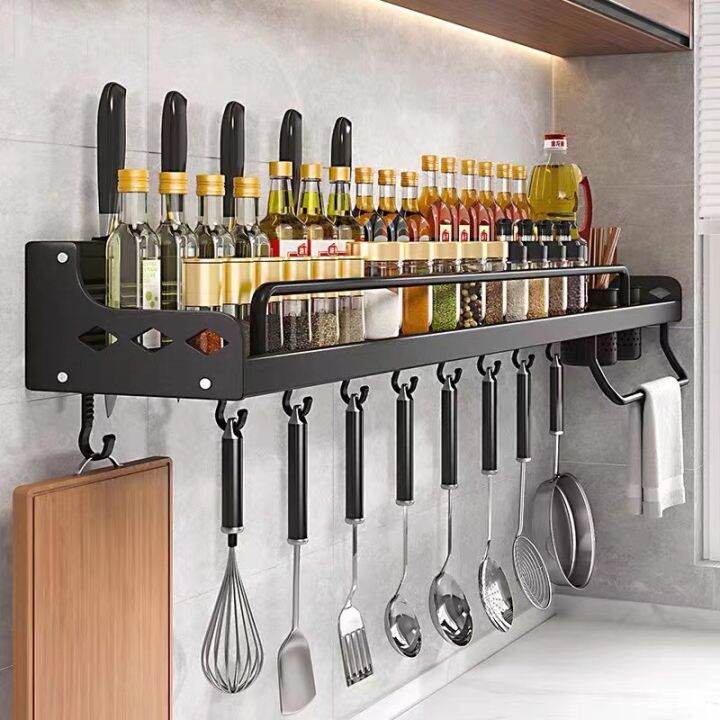 Spice Rack Hanging Kitchen Organizer Condiments Organizer Wall Mounted