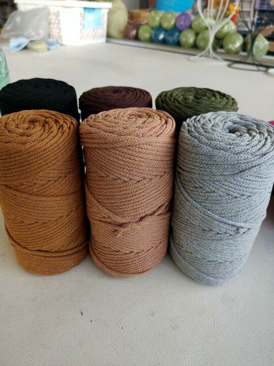 เชือคอตตอนทอ-4-mm-300-g-สำหรับ-macrame-amp-crochet