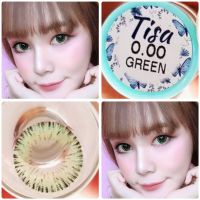 คอนแทคเลนส์ รุ่น Tisa สีเขียว/Green มีค่าสายตาปกติ (0.00) เปลี่ยนแทนทุกเดือน