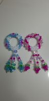 พวงมาลัยคริสตัลโมดาร์ พวงมาลัยประดิษฐ์ GL016 Size Mini Garland Blue and Pink Color set 2 Pcs.