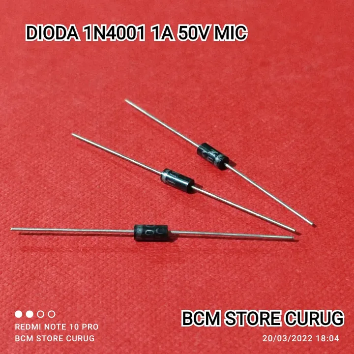 10 BUAH DIODA IN4001 1N4001 IN 4001 1A 50V MIC Lazada Indonesia