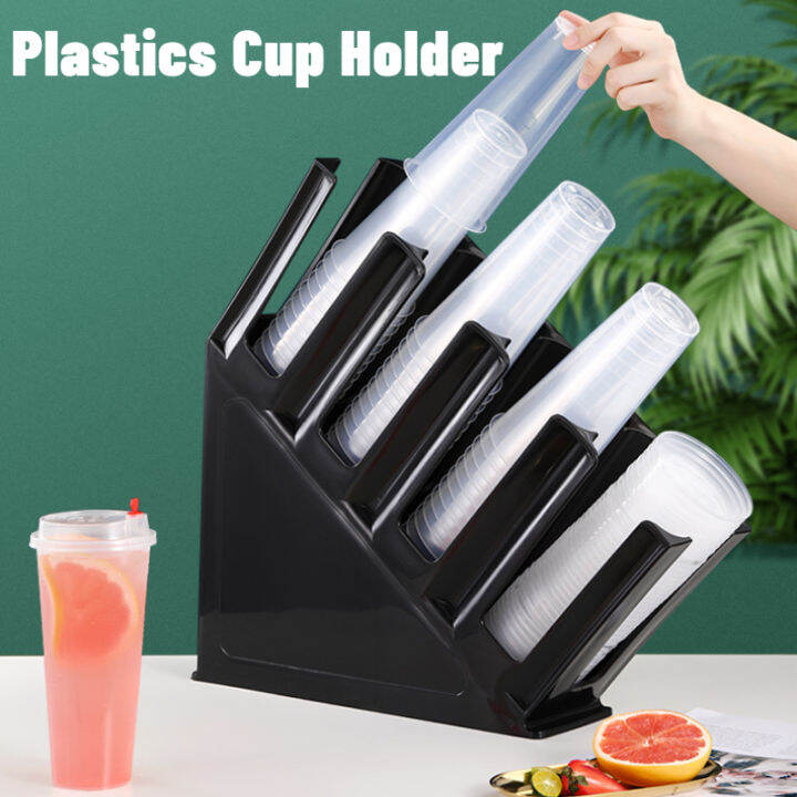 Plastics Paper Cup Holder Rack Milktea Cup Holder Coffee Shop Supplies