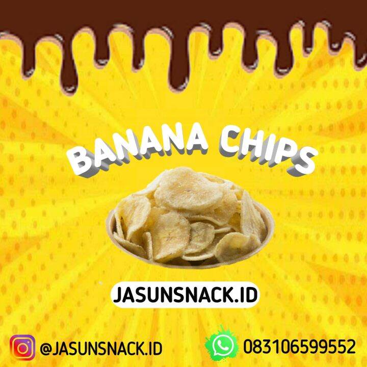 Banana Chips Keripik Pisang Rasa Original Asin Jasunsnack Id Lazada Indonesia