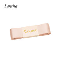 Sansha รองเท้าบัลเลต์ Sansha แบบฝรั่งเศสสายรัดขาผ้าแคนวาสผ้าซาตินรองเท้าหัวแหลมสายรัดยางยืดแบบมืออาชีพ