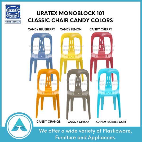 Uratex Monoblock 101 Classic Chair Candy Colors Lazada PH