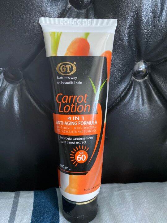 GT Carrot Lotion spf60 4in1 Anti-Aging Formula 100ml | Lazada PH