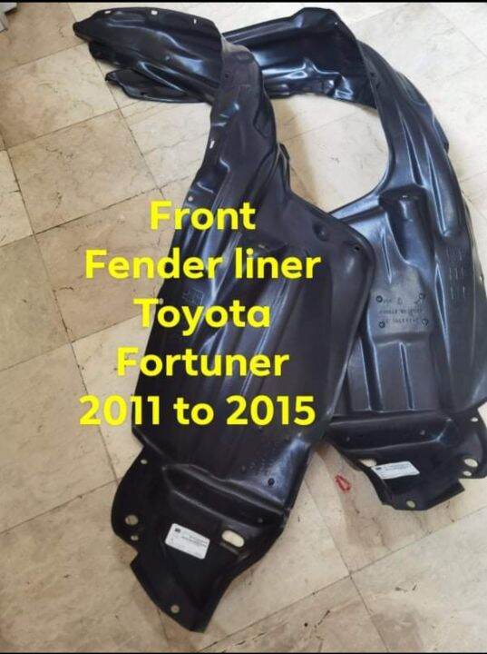 Front Fender Liner Toyota Fortuner 20112015 set left and right Lazada PH